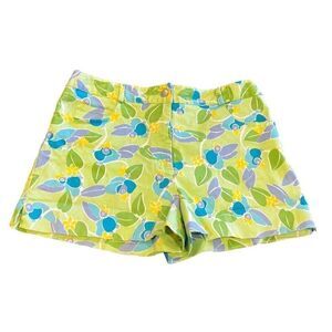 Lilly Pulitzer Shorts  Green Blue Floral size 8